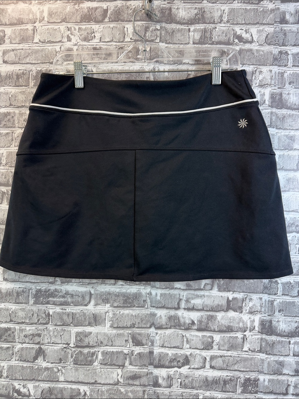 Athleta Black Active Skort with Contrast Piping